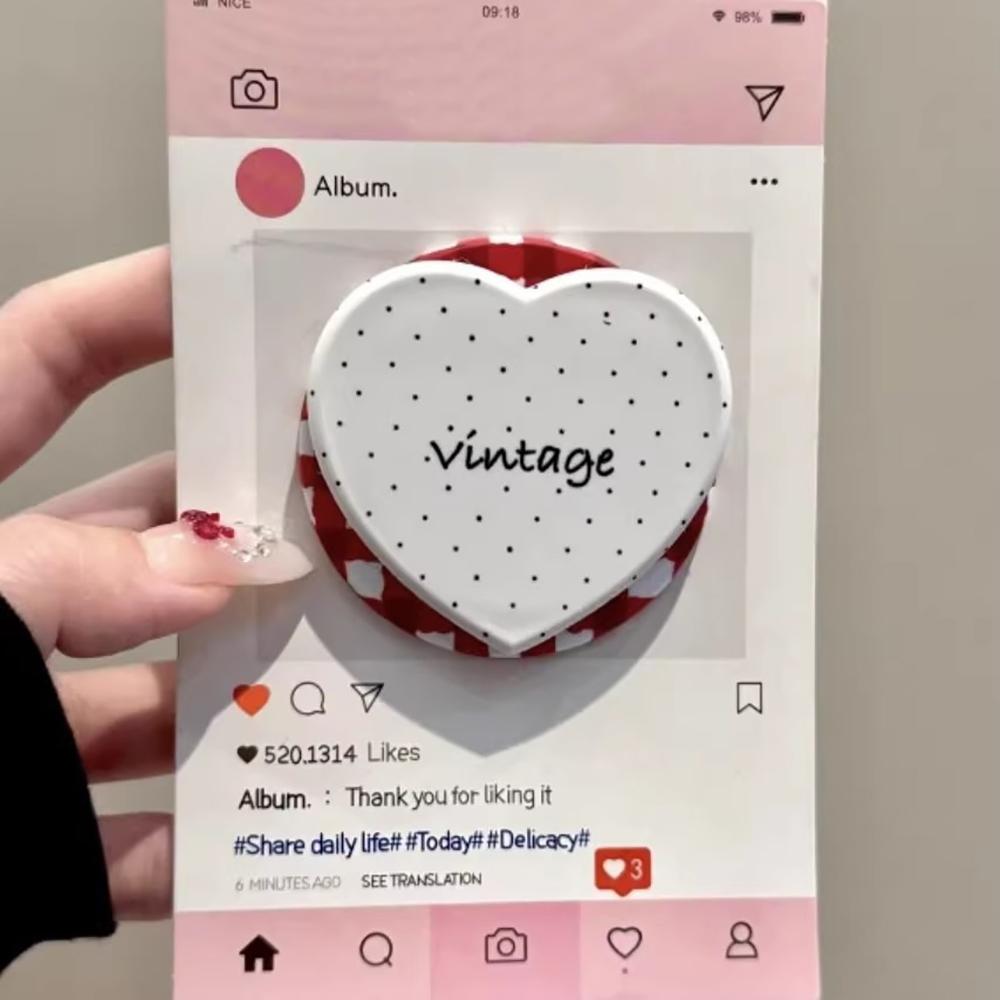 

3D Heart Lattice Red Grid Pattern Magnetic Grip Tok Phone Case for iPhone 17pro 15 16 pro max Wireless Charge For Magsafe Cover iPhone 16 Pro Max