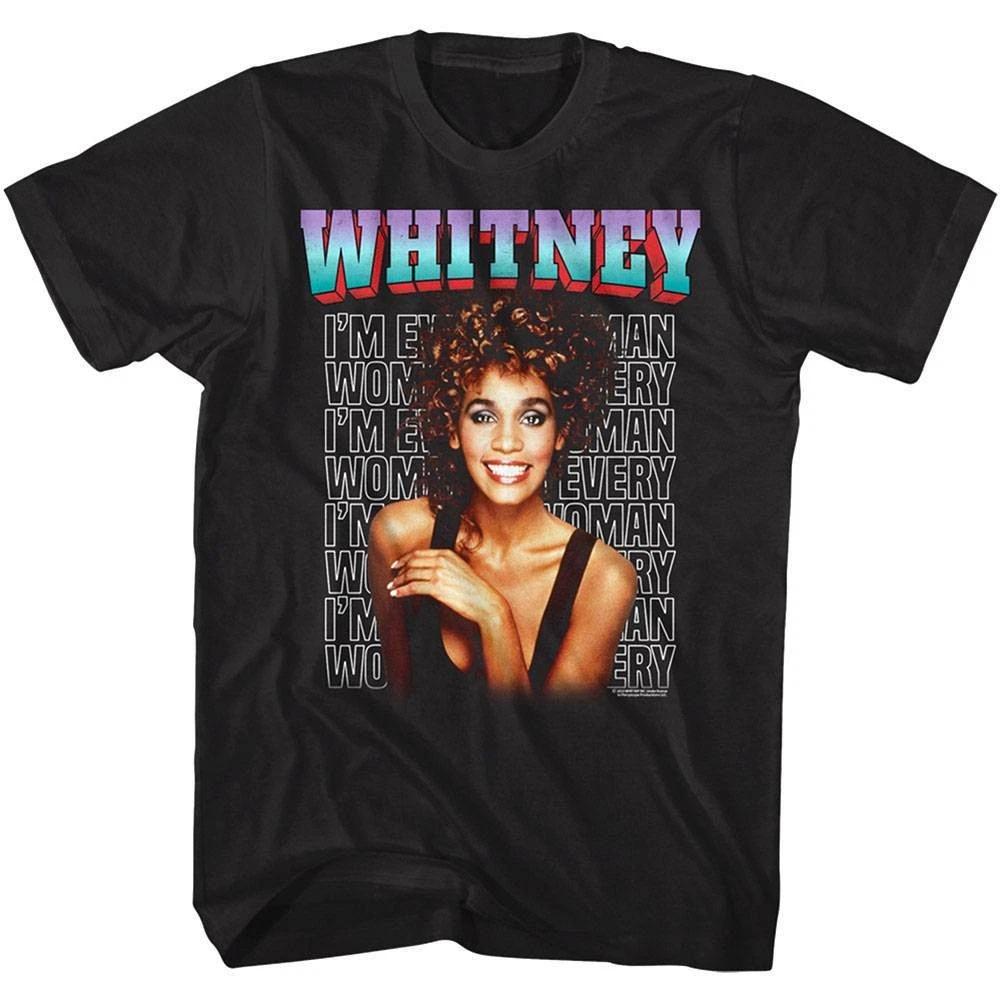 Whitney Houston Every Woman Smile Men s T Shirt XL
