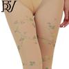 120D Glitter Powder Plus-Size Vine Pattern Pantyhose - Nude Spring/Autumn Fit