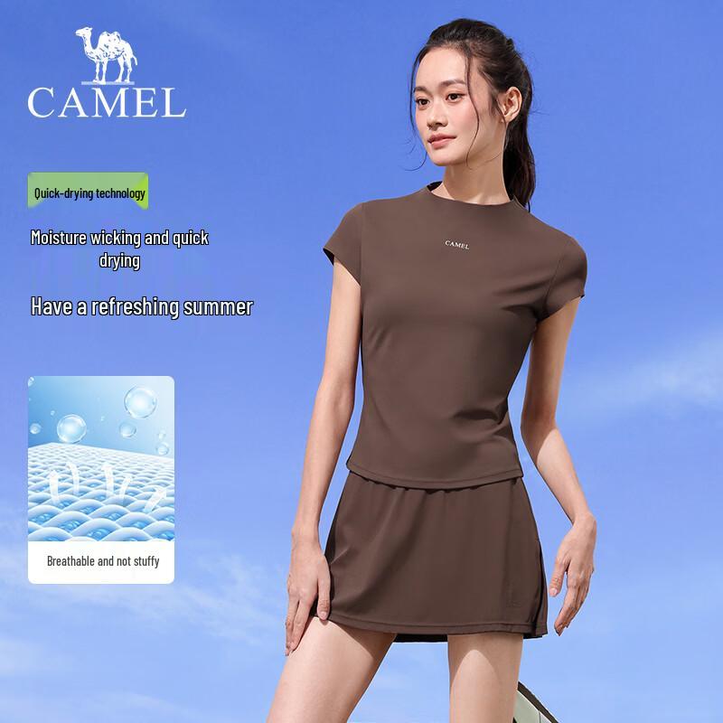 

CAMEL Women s Sun Protection Ice-Feel Quick-Dry Running T-Shirt M