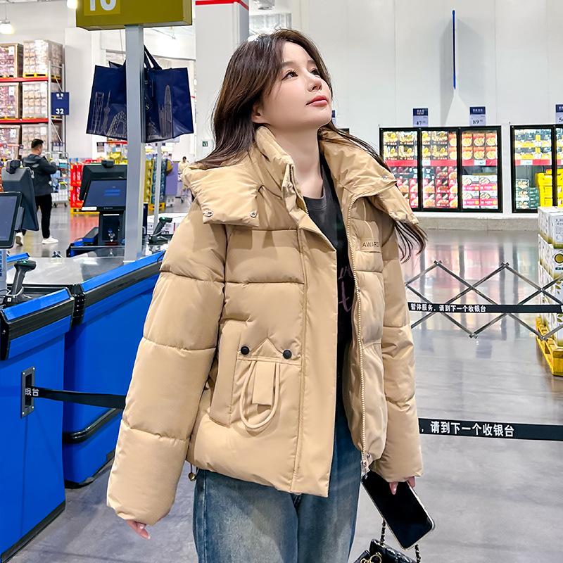 Hooded Loose Short Jacket Thickened Winter Cotton Coat