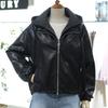 The Thilbery Fake Leather Check Hooded Layered Jumper NCMTR9M0JP07W