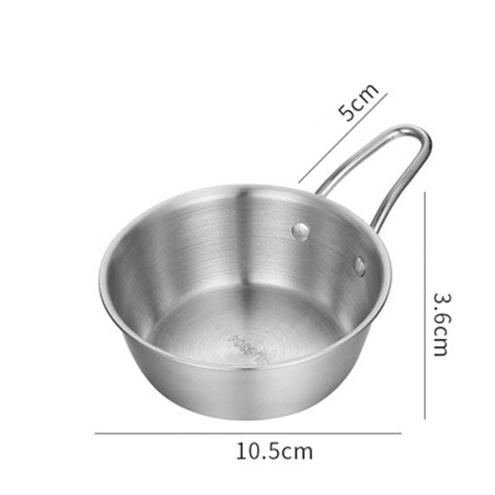 304 Stainless Steel Rice Bowl with Handle for Sauce and Cold Drinks
