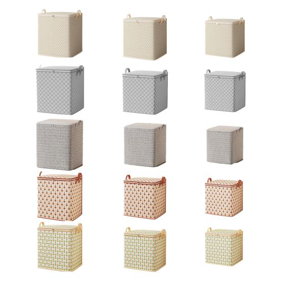 Clothes Storage Bag Closet Organizer with Reinforced Handle Large Capacity Foldable Design Comforter Blanket Storage Container