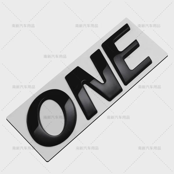 3D Metal Car Sticker Class ONE Letter Emblem Badge Side Fender Rear Trunk Head Window Decal Motorcycle Accessories Decoration