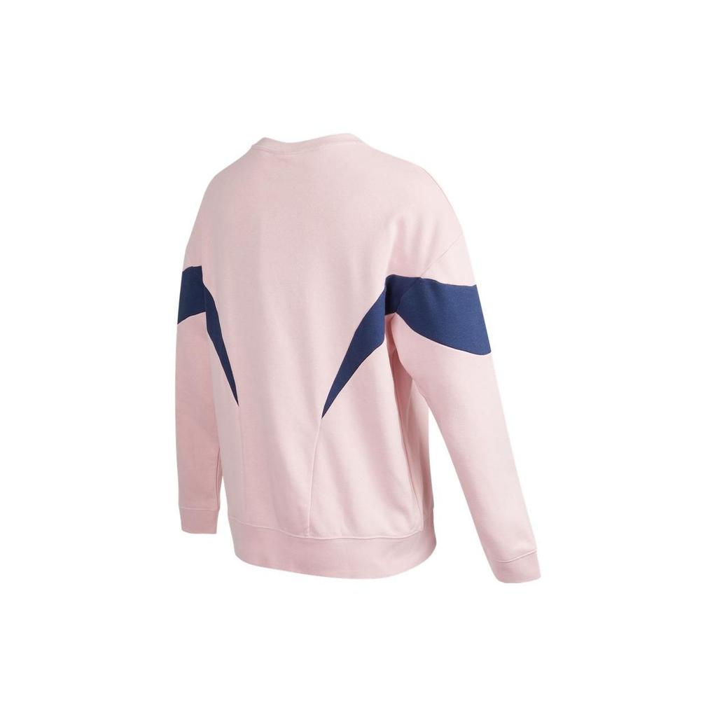 Nike Sweatshirt G Nsw Air Ft Bf Color Block Design Brand Logo Print Crew Neck Pullover Long Sleeve Kids Tops Pink DD7135-630