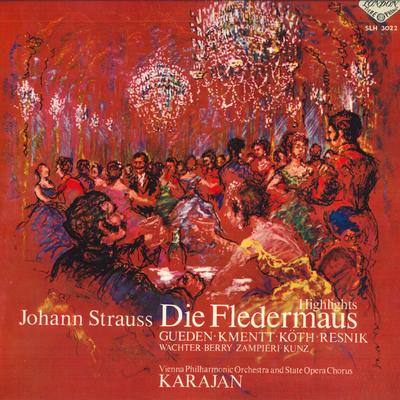 LP Schallplatte HERBERT VON KARAJAN, WIENER PHILHARMONIKER - Strauss: Comic-Oper Die Fledermaus SLH3022 LONDON Japan Klassisch Gebraucht