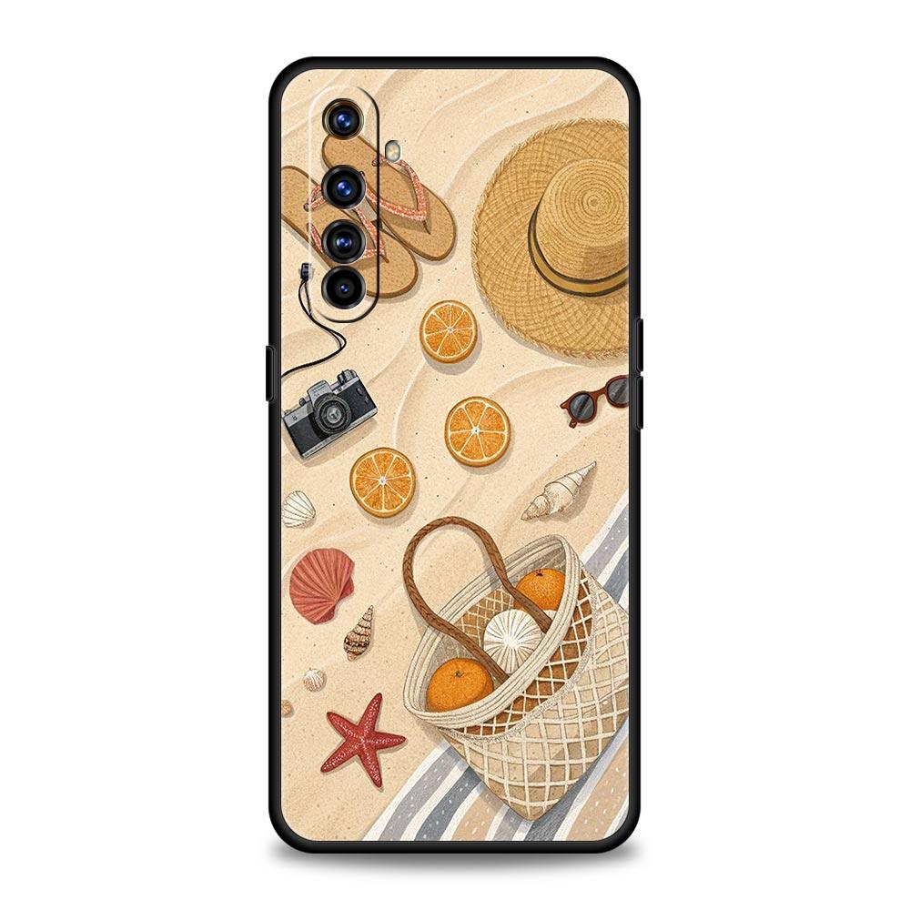 Summer Beach Case For Realme C67 C63 C55 C53 C35 C25 C21 GT 2 3 5 6 10 11 12 13 Pro Plus 5G Soft TPU Phone Cover Fundas Capa Bag