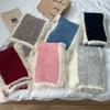 Soft Wool Blend Scarf Korean Style Autumn Winter Warm Knit Plush Premium Yarn Neck Warmer
