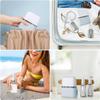 Juego de 4 Botellas de Viaje de 50 ml Combinación Champú Gel de Ducha Jabón de Manos Loción Spray Botella Vacía Accesorios para Kit de Viaje