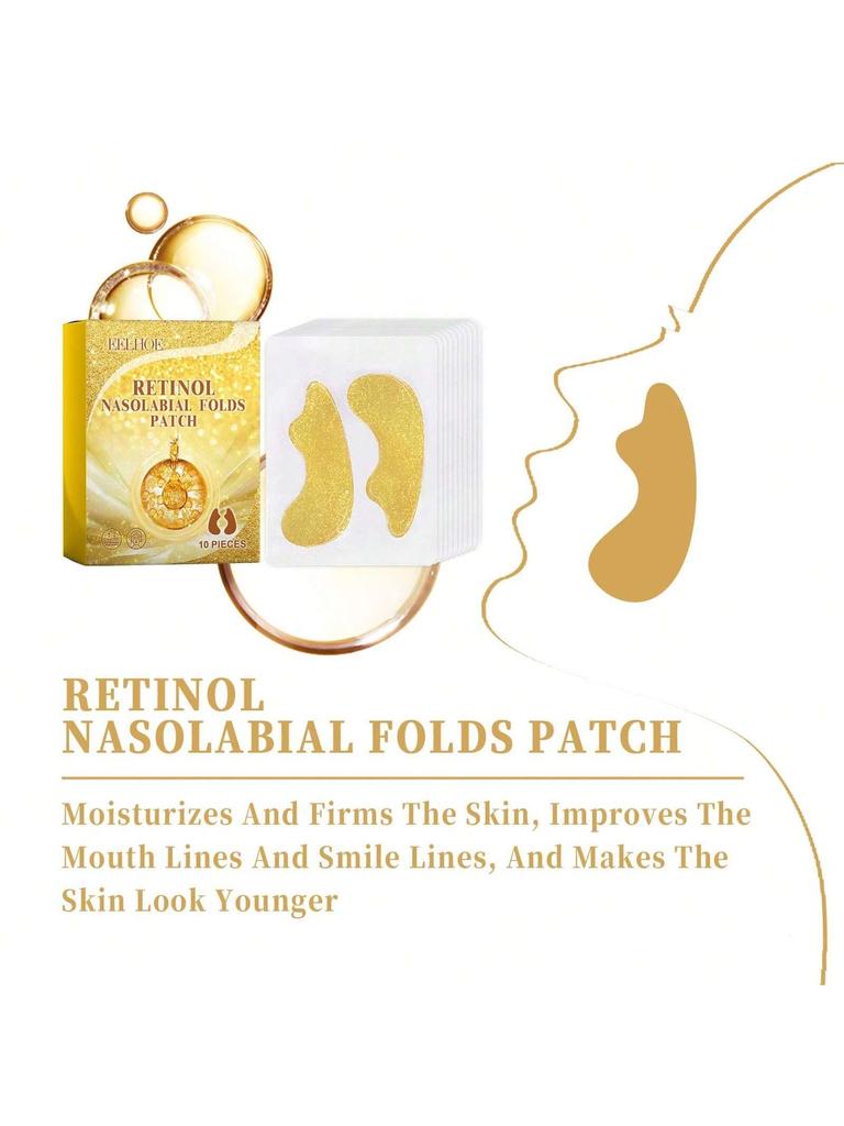 10Pcs Retinol Law Patch Nourishes Skin, Improves Fine Lines and Wrinkles Law Dull Skin