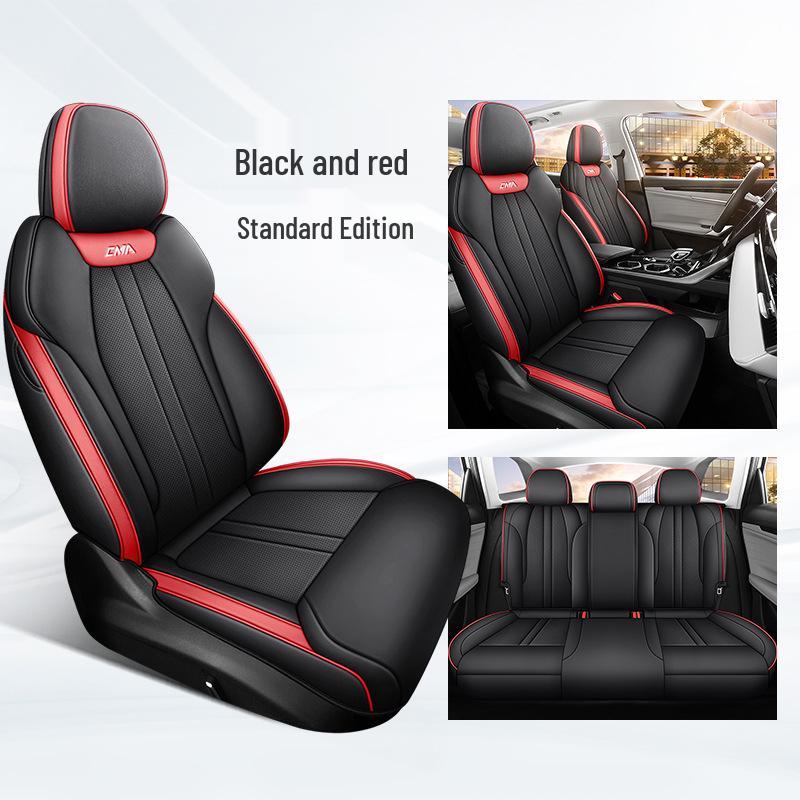 Boyue L Vollbezug Atmungsaktives Perforiertes Leder Autositzbezug für Alle Jahreszeiten