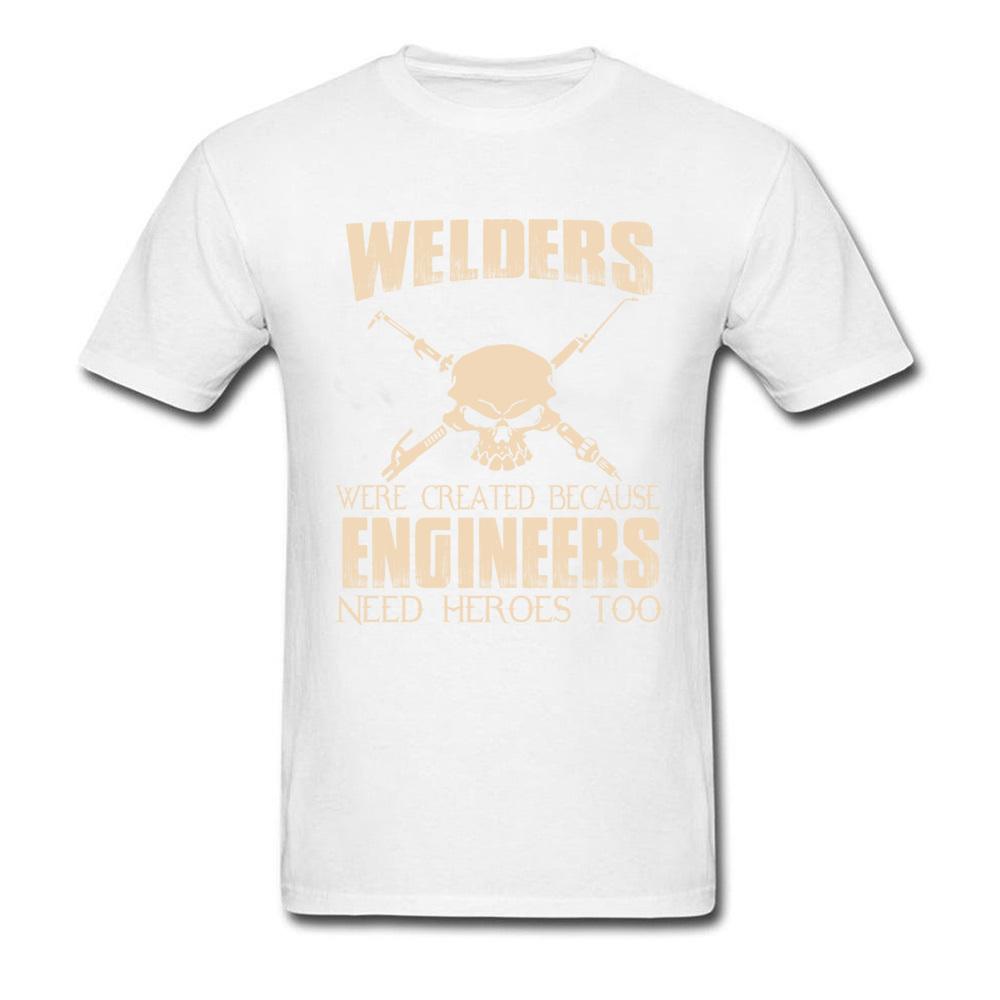 Geek Skull Tshirt 3d Print Leisure 100 Cotton Short Sleeve Father T Shirt Novelty Tees Top Quality Clothing Welders Engineers