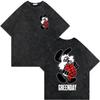 Rock Band Green Day Tour 2025 Merch T Shirt Fashion Rock Vintage Washed Tshirt Men Women Clothing Casual Short Sleeve Tshirts