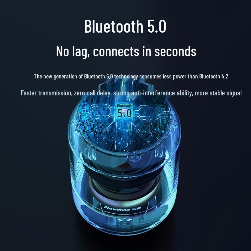 Newsmy BT51 Portable Bluetooth 5.0 Speaker CN plug (adapter included)