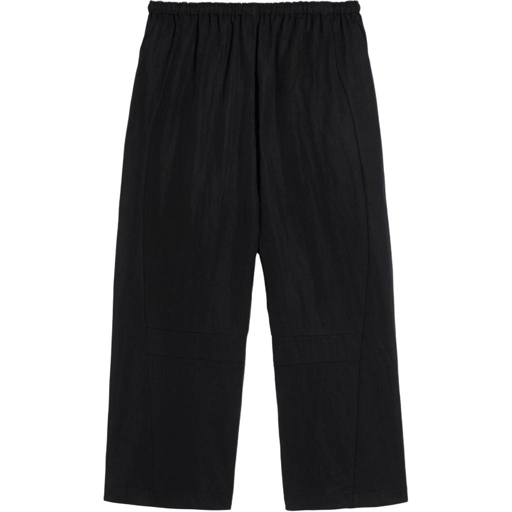 Y-3 Solid Color Lace-Up Loose Casual Pants Men Bottoms Black JD3517