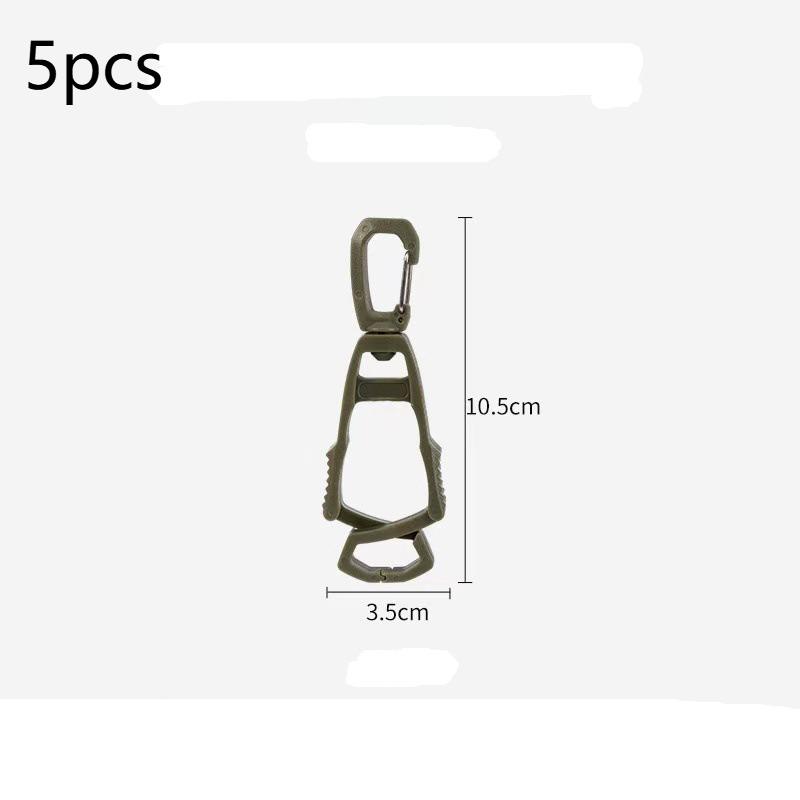 Tactical MOLLE Fastening Clips 5Pcs Heavy Duty Durable Plastic Lightweight for Outdoor EDC Gear Attachment A4