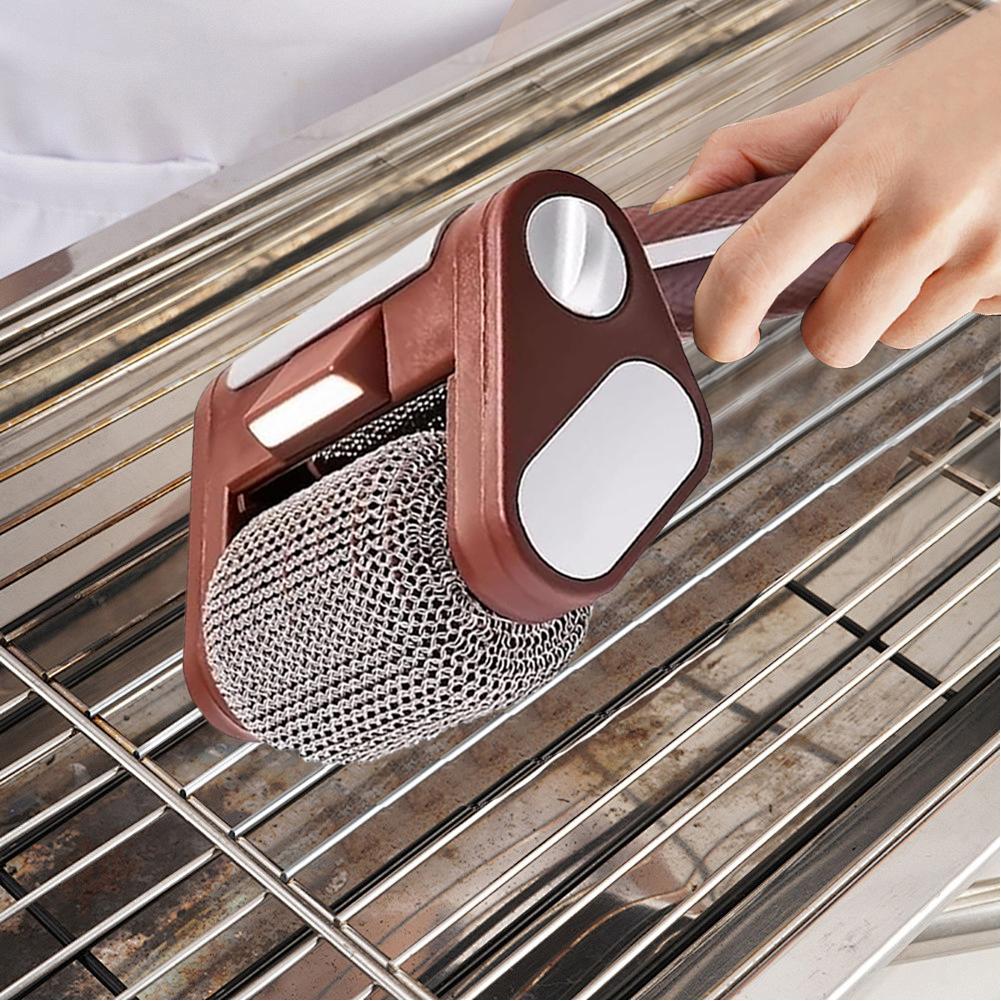 NEU Elektrische Grillbürste Haushalt Wiederaufladbar Edelstahlwalze Grill Tragbarer Outdoor-Reiniger Reinigungsbürste mit LED