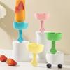 Silicone Popsicle Mold with Drip Catcher Drip Free Popsicle Holders for Kids Reusable Ice Pop Stick Holder Reusable Travel Popsicle Rack