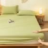 1pc Plain Fitted Sheet Skin-friendly Bed Cover fundas de colchón Elastic Bedsheet Home Mattress Protectors (No Pillowcase)