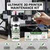 3D Printer Lubricant Oil Kit Precision Linear Rail Guide Rod Maintenance Set with Applicator Needles Brushes Accessories