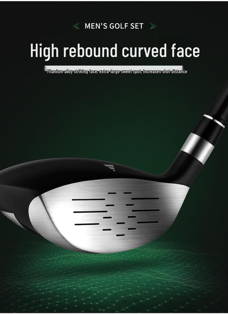 PGM Men's Golf Clubs Set with Titanium Alloy Driver - Ideal for Beginners/Intermediate Players