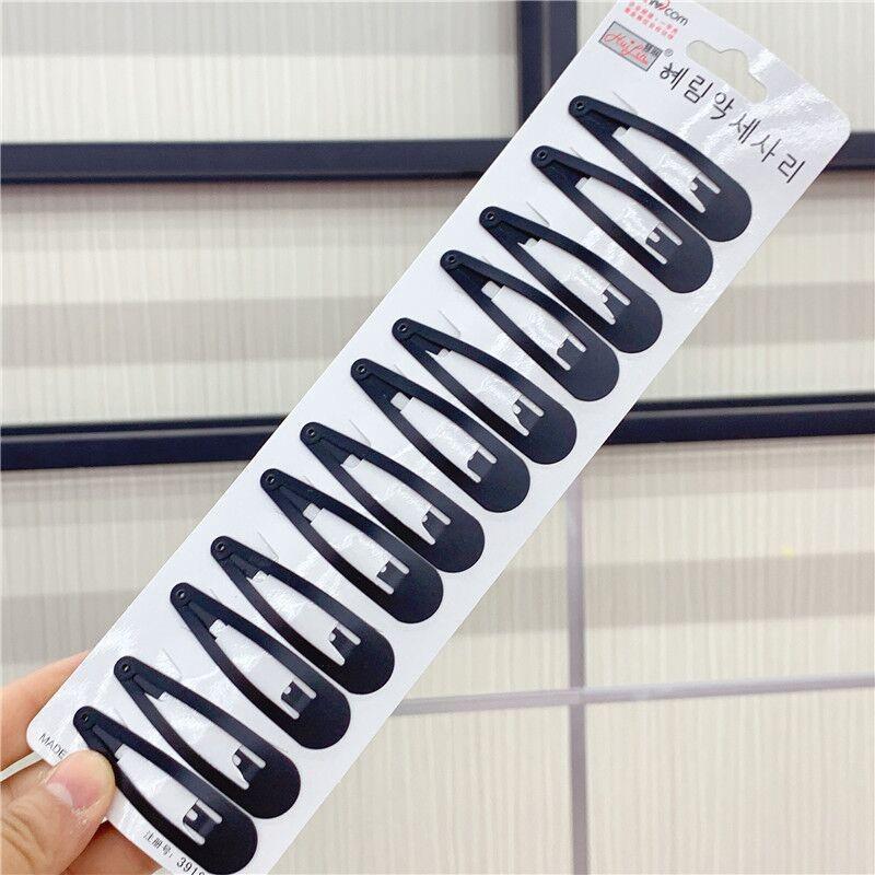 

Корейский набор утолщенных черных заколок для волос для женщин