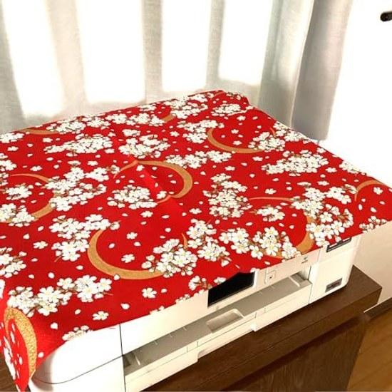 Kyosuke Japan-made small furoshiki cotton 100 approximately 5353cm bento cross machine washable Japanese pattern classical fabric Waraku Usagi red