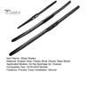 UV Resistant Wiper Blades 3 Pcs 26" 16" 11" Windshield Replacement for Kia Sportage Easy Installation 2016 2017 2018 2019 2020, All Weather Front Rear