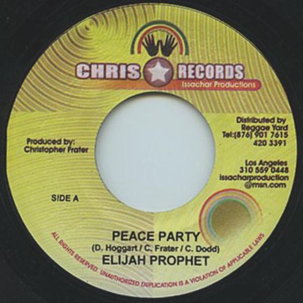 

7inch Record ELIJAH PROPHET - Peace Party NONE Chris Records Jamaica Reggae, Ska & Dub Used