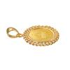 K24 Pure Gold Coin Pendant Top Crown Cut Kihei Frame K18 Engraved [SPERANZA] 1/25oz 2-sided