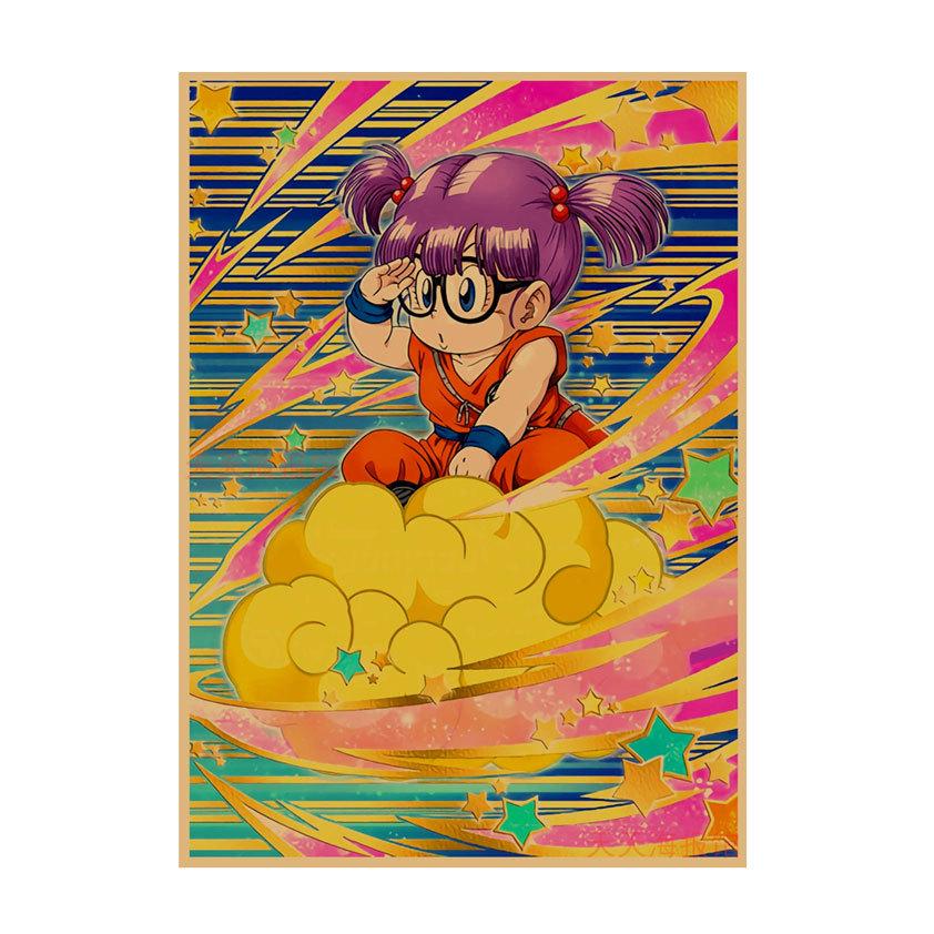 Arale Anime Poster von Akira Toriyama - Dekorative Cartoon-Wandkunst für Kinderzimmer