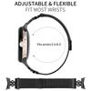 For Google Pixel Watch 2 Milanese Band Flower Stainless Steel Magnetic Mesh Watch Strap