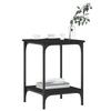 Coffee Table Black 40 X 40 X 55 Cm Particleboard