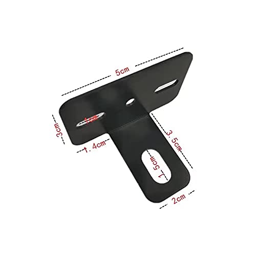 ALECLOT Motorcycle Dash Cam Camera Stay Rear Universal Left and Right 1 Piece Steel 1.5mm Thick Black Cationic Paint