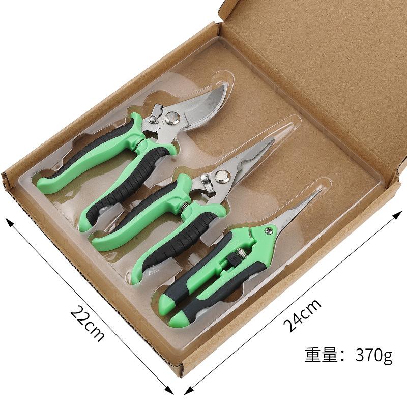 

Садовые ножницы Ветки для садовых цветов Ветки для сбора фруктов Садовые многоцелевые инструменты Бытовая нержавеющая сталь зелёный