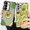Cartoon Niedliche Avocado Vergoldetes Handyhülle Für Samsung A17 A07 A37 A57 A16 A56 A15 A55 A14 A54 A13 A53 A26 A36 A25 A35 A24 A34 A23