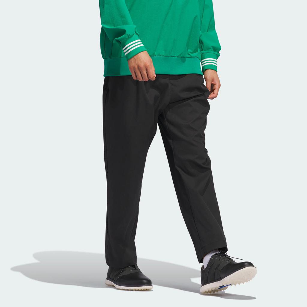 Adidas Originals Rolling Links Chino Trousers Simple Pure Comfortable Brand Logo Embroidery Casual Loose Knit Sports Pants Men Trousers Black IW6655