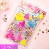 Large Double-Layer 3D Princess Dress-Up Stickers for Girls - Cartoon Clothing Bubble Toys