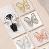 10pcsElegant Butterfly Nail Charms Set with Sparkling Cat Eye Gems - Easy-to-Apply, Durable Alloy Art Accessories for DIY Manicure