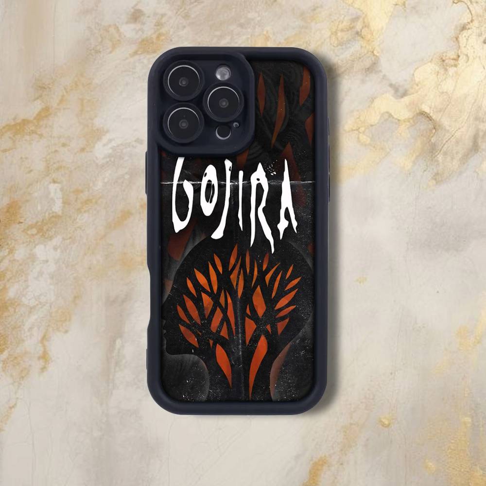 Band Gojira M-Mea Culpa Phone Case For iPhone 17,16,15,14,13,12,Pro,Max,Plus,E,SE4,Air, emery Black Full Coverage TPU