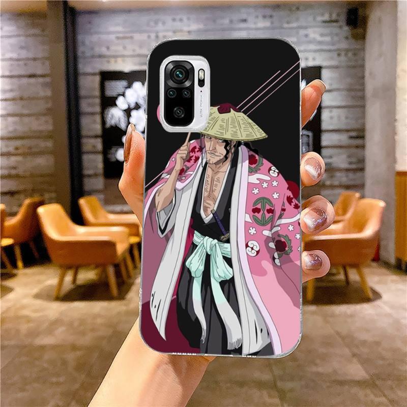 Kyoraku Shunsui Bleach Telefon Kılıfı Xiaomi 12 11T 10 9 Redmi Note 11 10 10S Pro Redmi 9 9A 8 İçin Şeffaf Telefon Kılıfı