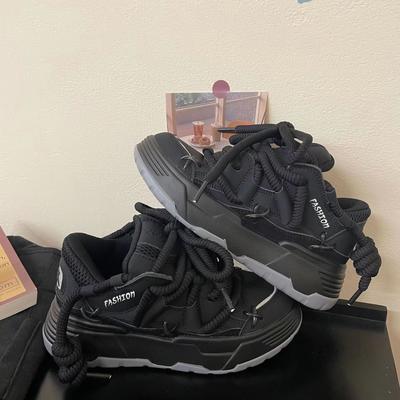 Modne buty sportowe unisex na szerokiej podeszwie, buty outdoorowe hip-hopowe, styl dla par, duży rozmiar 36-44