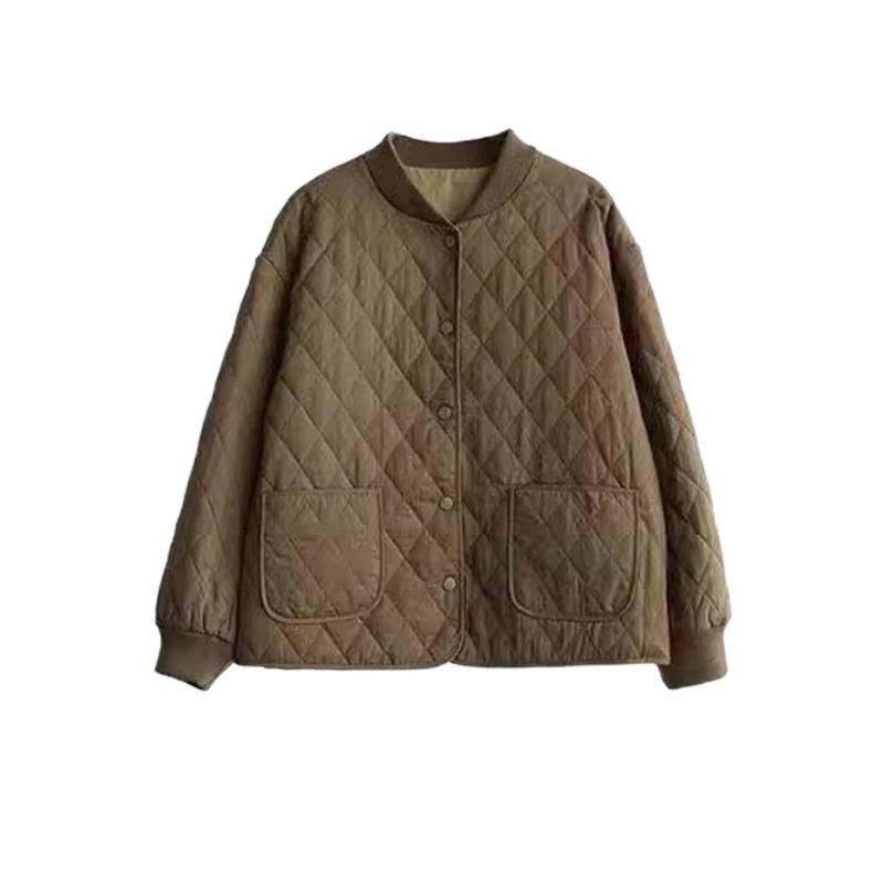 Light Cotton Clothes Women's Padded Jackets Loose Large Size Casual Warm Versatile Autumn and Winter Cotton-padded Clothes