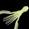 10Pcs 11CM/4.2G Luminous Soft Octopus Bait Colorful TPE Glow-in-the-dark Realistic Bionic Artificial Squid Lure Saltwater Freshwater Trolling