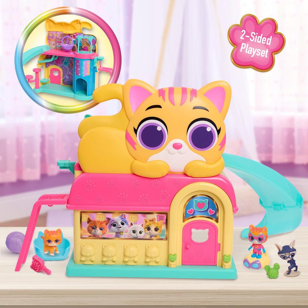 Disney Junior SuperKitties Purr ‘N’ Go Light & Sound Playset Just Play Disney Junior SuperKitties Purr ‘N’ Play Playset