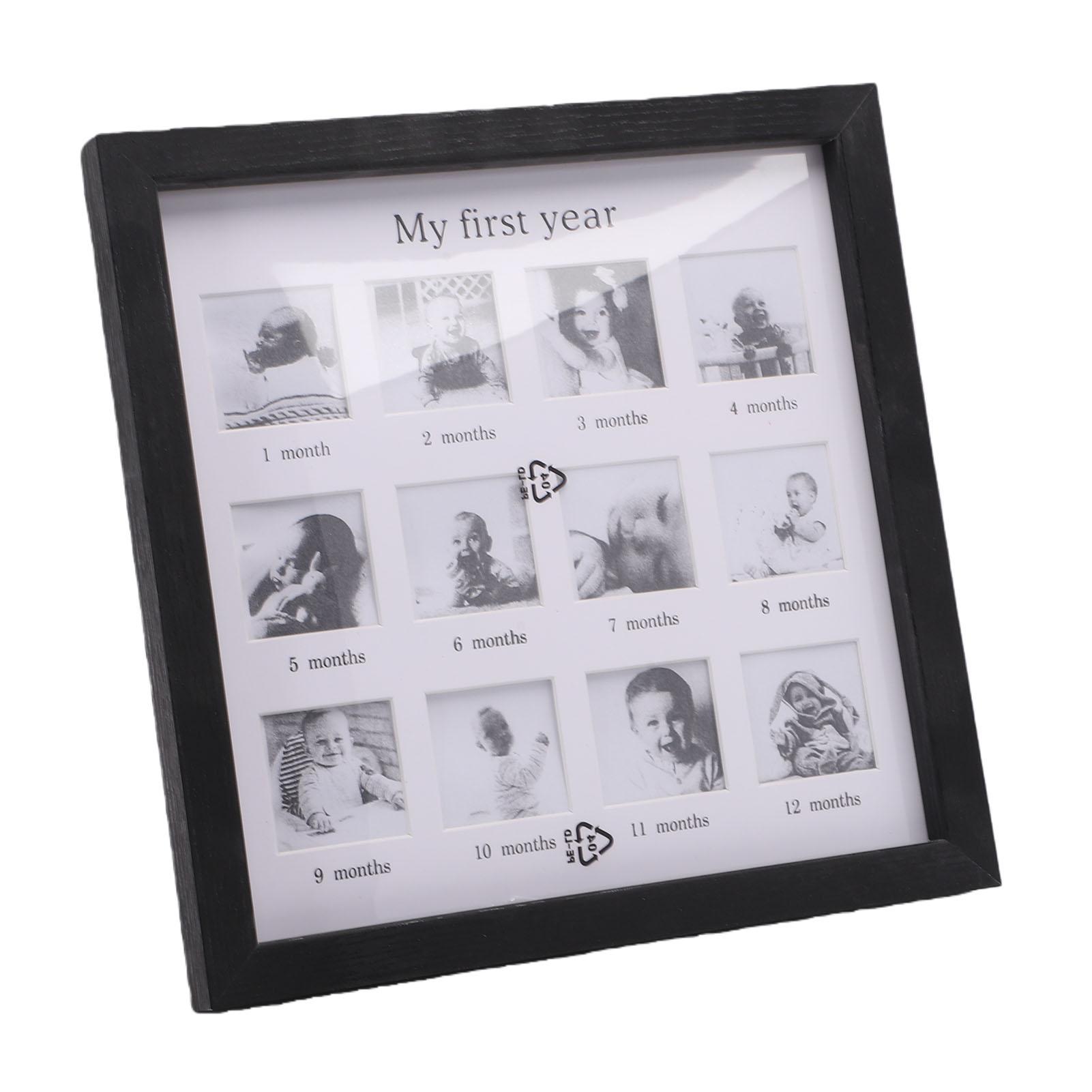 Baby First Years Photo Frame 12 Month Newborn Monthly Picture Frame for Toddler Growth Record