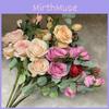 Realistic Artificial Rose Flowers Four Heads For Wedding Photo Props Home Decor
