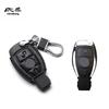 1Set Leather Car Key Case Bag Protection Cover For Mercedes Benz W210 W211 W212 W124 W176 W202 W205 GLK SLK Accessories