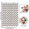 WTEMPO Christmas Snowman Santa Claus Christmas Tree Pattern Tassel Curtains Christmas Party Background Decor Props Christmas Festival Party Banners